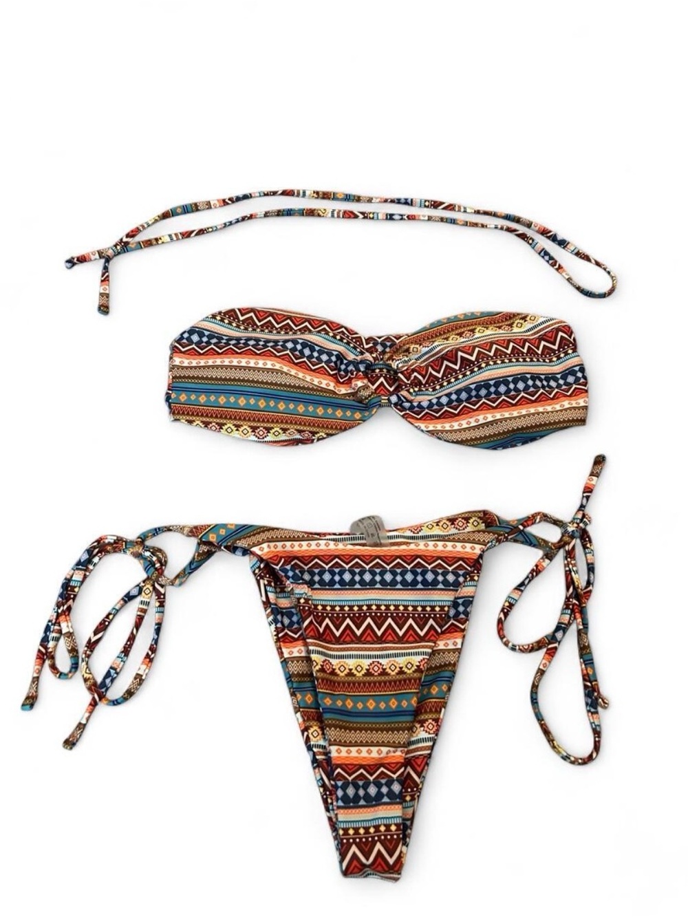 SHEIN Multicolor strapless Bikini